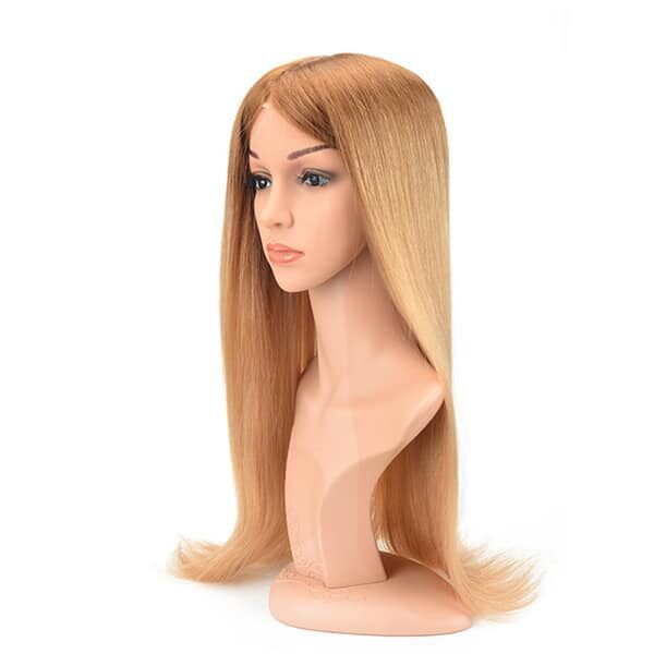 Ombre color invisible Lace toupee for women (2)