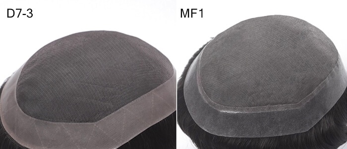 The Differences Among Our Popular Stock Toupees AUSTRALIA, D7-3, D7-5 and MF1