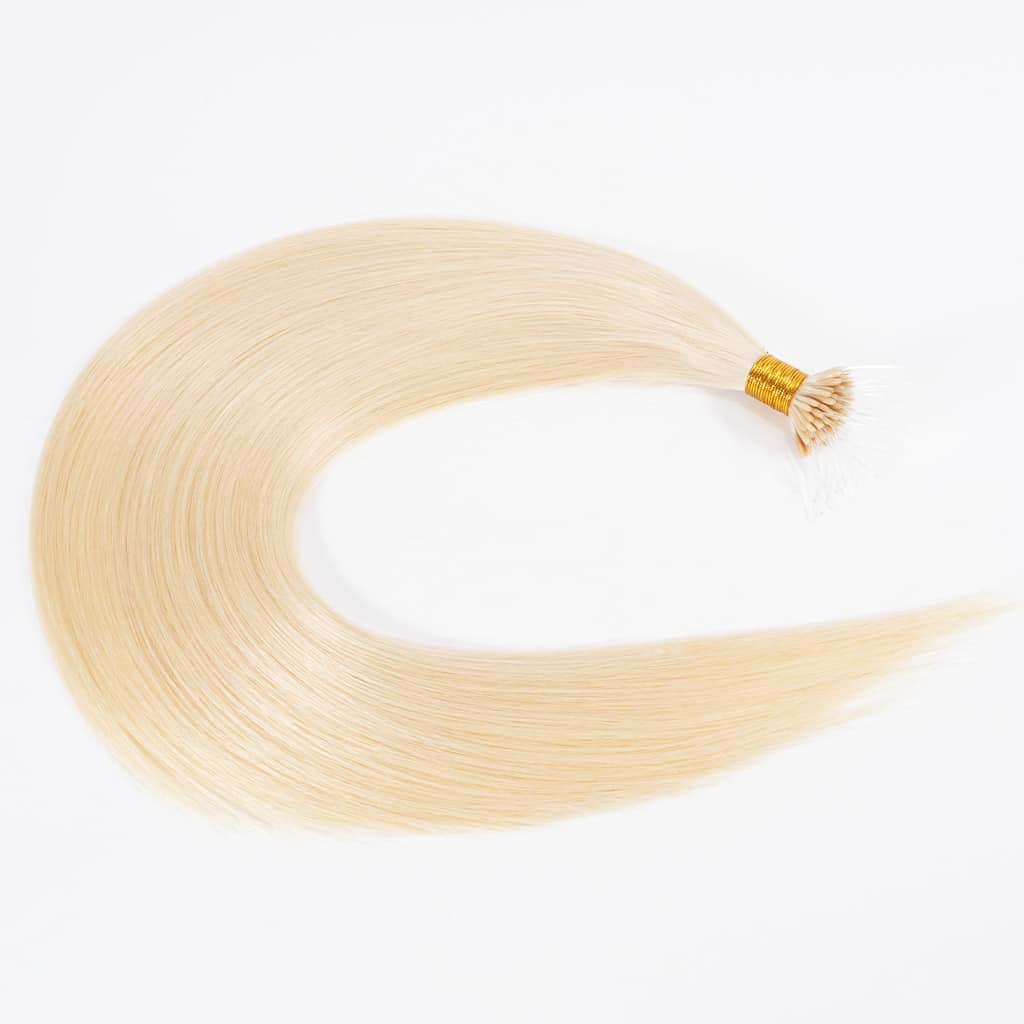 Nano-Bead -Hair Extension-in-Remy-Human-Hair-Blonde-613-1