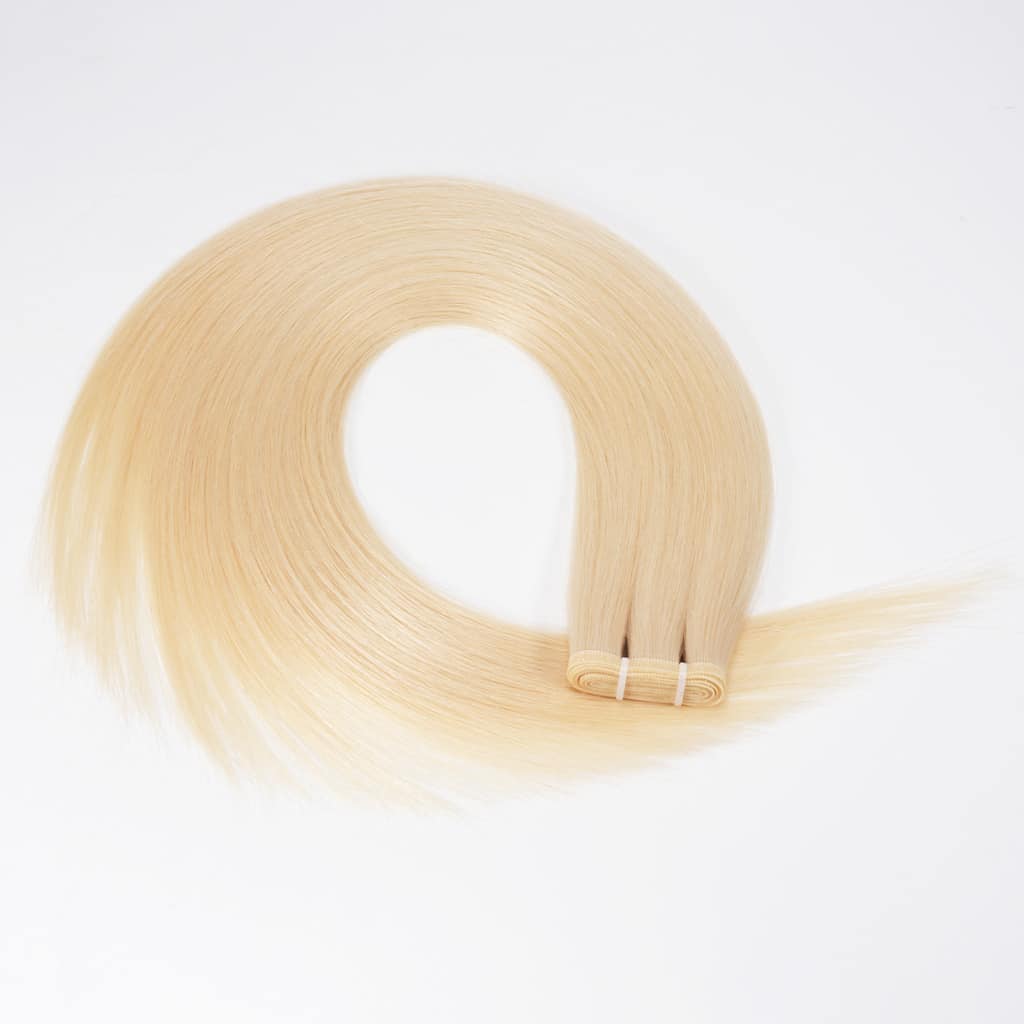 Flat-Weft-Hair-Extensions-in-Remy-Hair-Blonde-613-6